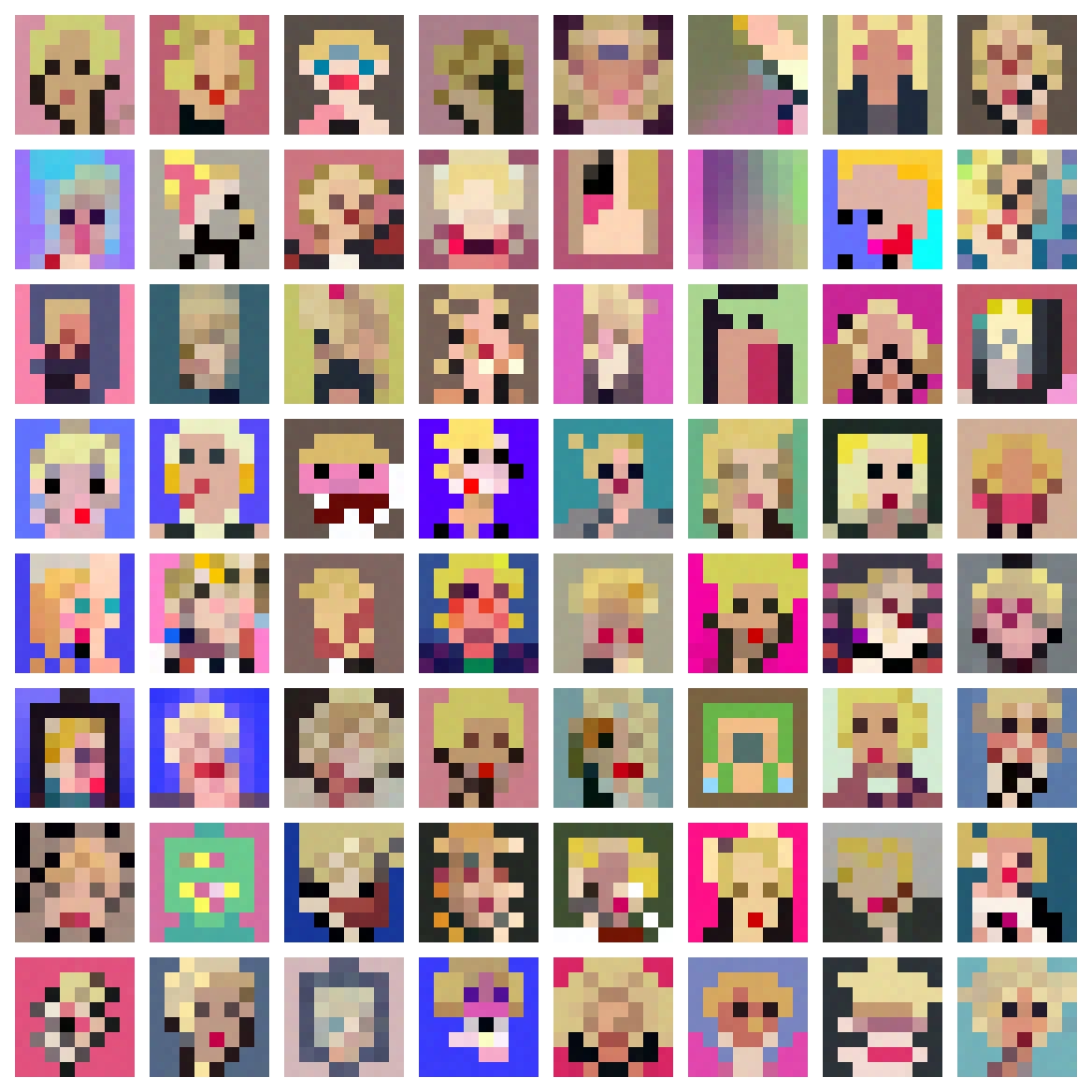 quasimondo's tweet photo. Marilyn Monroe / Mona Lisa
#kdiffusion #pixelart #pixelartdiffusion https://t.co/8Wl1I9R9Ri