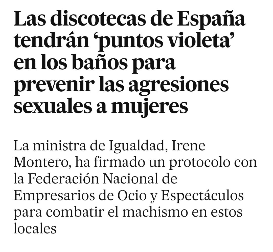 aug_97's tweet photo. Querida ministra Montero que imagen da usted a todas las mujeres diciendo que en los baños encontrarán un QR con información de lo que pueden y loe mejor, DEBEN hacer las víctimas de sumisión química. @IreneMontero https://t.co/ZeZGsFUaI3