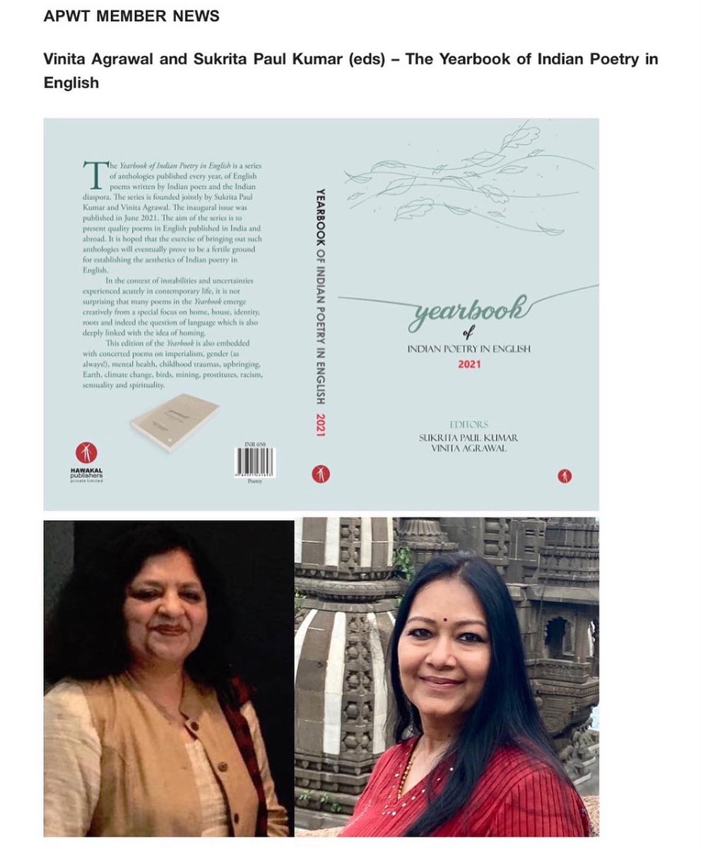 vinita65's tweet photo. Happy to have #APWT carry news of the Yearbook in their newsletter this month. #yearbook https://t.co/3jioBoKIxb