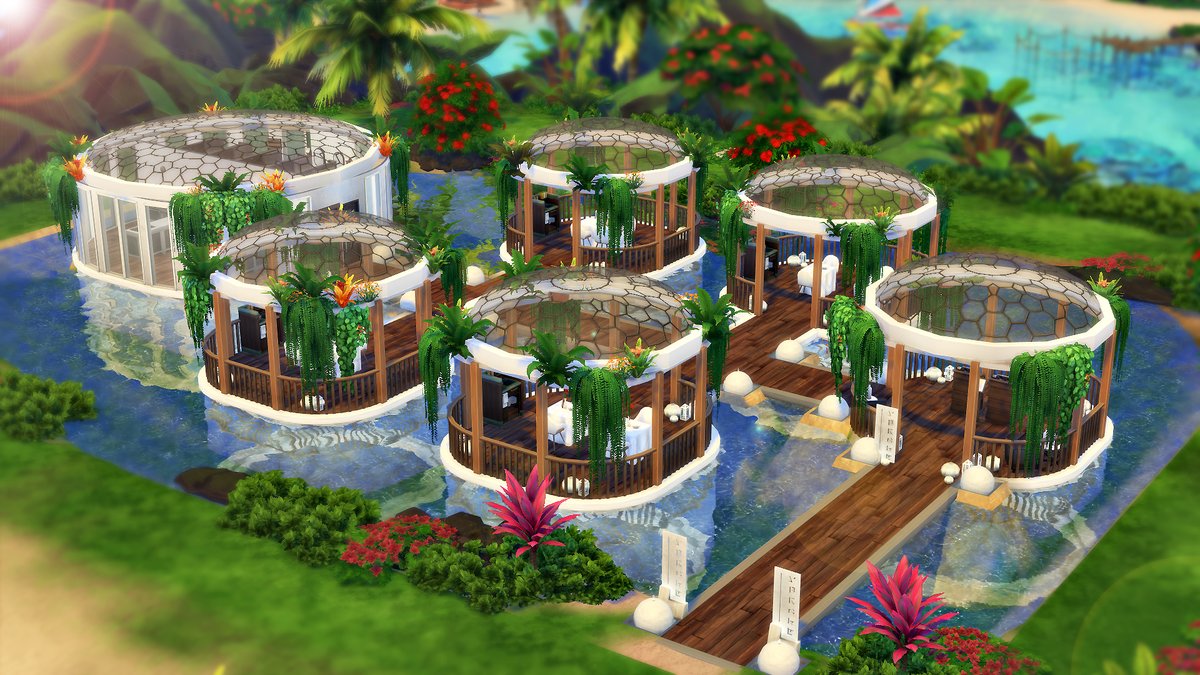 evamhardrock's tweet photo. Round Water Restaurant 🌴 

Speed Build: https://t.co/yK4Tl9ruS7

GalleryID: EvaHardrock

@TheSimmersSquad @TheSims @simsfederation @SimsCreatorsCom @HumansOfTheSims
 #Sims4 #ShowUsYourBuilds #thesimmerssquad #simsfederation #simmersupport https://t.co/6C9rSsDnxw