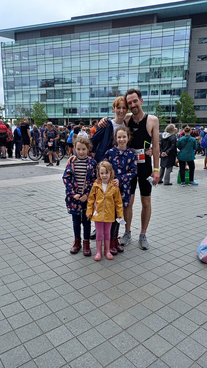Today I completed a 750m swim, 20km bike ride and 5km run.
I set the goal of completing a triathlon back in the autumn on 2021.
I completed the Salford triathlon in 1 hour 50 minutes and 39 seconds. Swim was TOUGH coasted on the bike, solid run.  #SalfordTri
