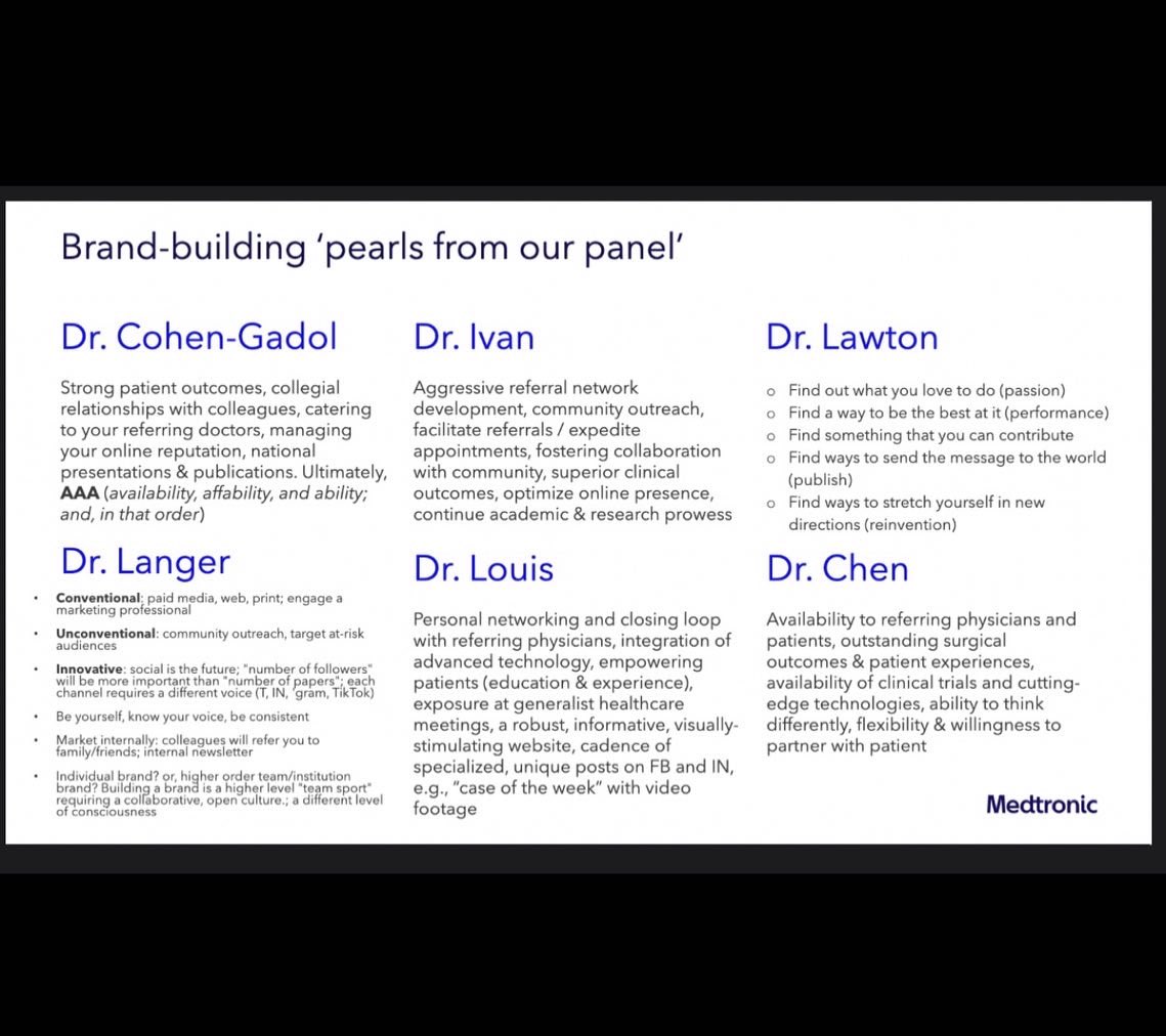 When the panelists have more fun than the attendee’s 😂. 

Great and entertaining discussion yesterday morning about “Building your brand and your practice” from some of the best.  

Swipe to see what pearls of wisdom were shared. 

#cranialconsortium