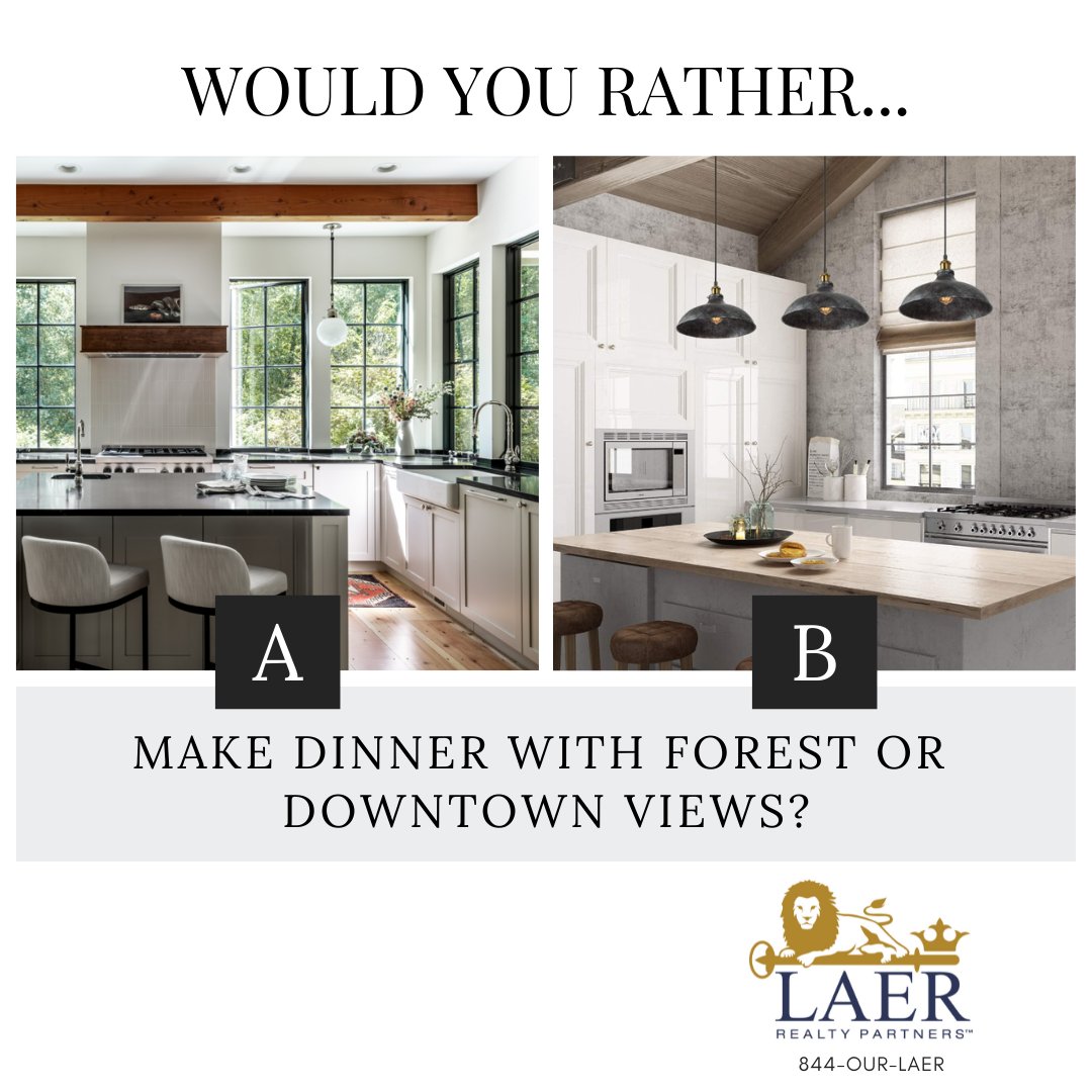 LAERRealty's tweet photo. Which would YOU rather?!
We love both! πππ
#housegoals #dreamkitchen #kitchenenvy #wouldyourather https://t.co/QYFkhTq285