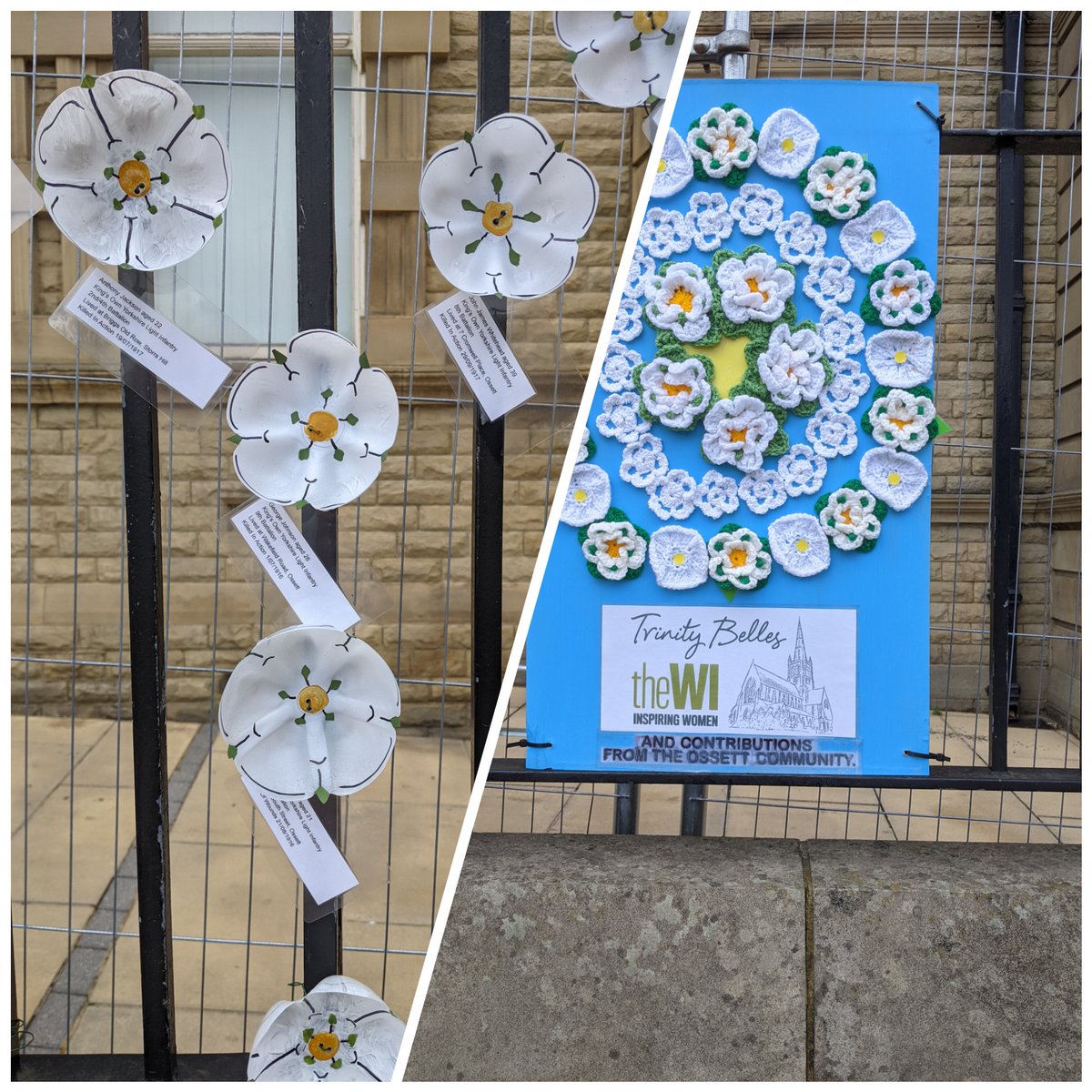 Ossett looking amazing to mark #YorkshireDay and #MindenDay. Individual roses to commemorate those who fought and died with the King's Own Yorkshire Light Infantry #KOYLI . 
👏👏👏<a href="/OSSETT_OTTA/">Ossett Through The Ages (OTTA)</a>