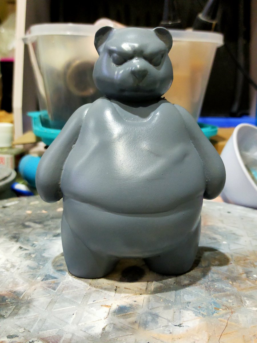 Sakool14's tweet photo. Art Toy salary Bear WIP. https://t.co/ccK3hRBbMi