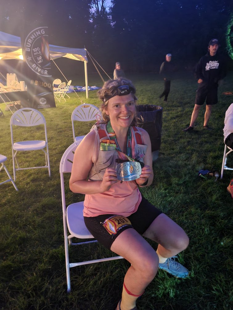 feet2feat's tweet photo. I am so happy and proud of Caitlin @caitlinandthepups for finishing her first 100 miler at the Burning River 100 #burningriver100. She was one of first @sundogrunning #athletes. #amazing #100miles #sundogrunning #running #trailrunning #trailrunner #ultrarunning #ultrarunner https://t.co/3A7Q2YRUiO