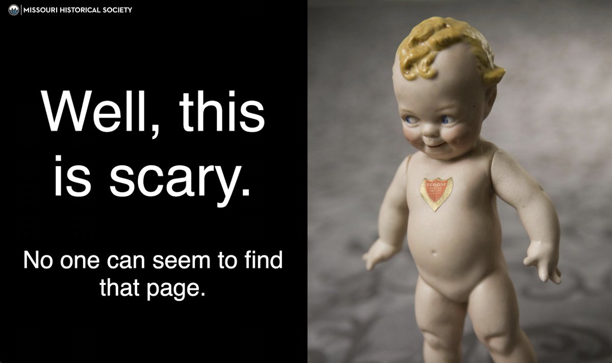 Sarah_Coster's tweet photo. Doing some research on the 1904 World's Fair and hit this gem of a 404 page.  Nicely done @mohistorymuseum https://t.co/8JHpiYxOcd