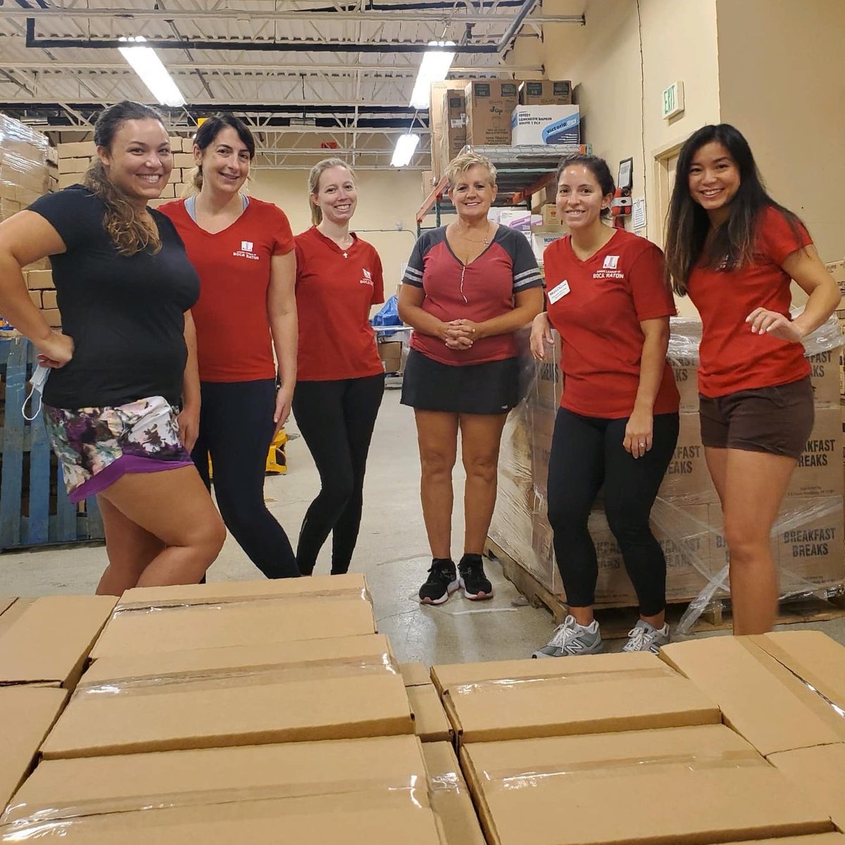 Shout out to the all-star <a href="/JLBocaRaton/">Jr League Boca Raton</a> volunteers for stepping up weekly to give back to BHH. They've been diligently working on packing weekend meals for children in summer camp and schoolchildren during the academic year. #BocaHelpingHands #BHHVolunteers