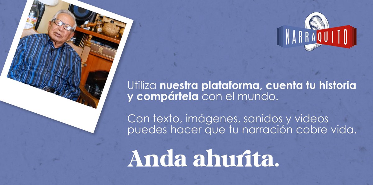 NarraQuito's tweet photo. Anda a 👉🏽https://t.co/twdsx4bk3o y comparte tu historia. 

@CABIPANC @PatrimonioQuito @MunicipioQuito @santiguarderas 

#Quito #narraquito #historias #anécdotas #MiPatrimonio https://t.co/K6WuS1TFiX