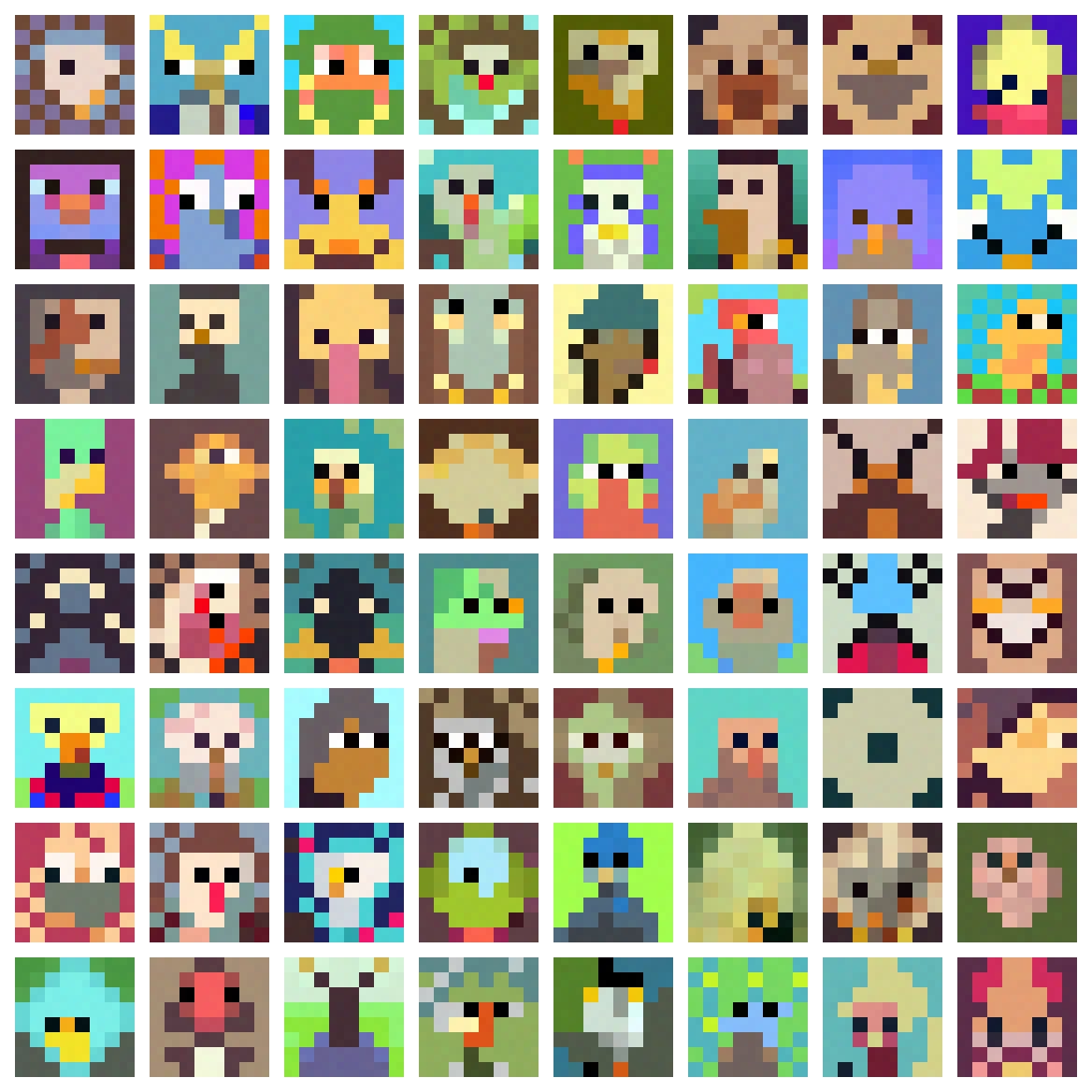 quasimondo's tweet photo. 🐥 /🪱
#kdiffusion #pixelart #pixelartdiffusion https://t.co/bfjD3uMIkW