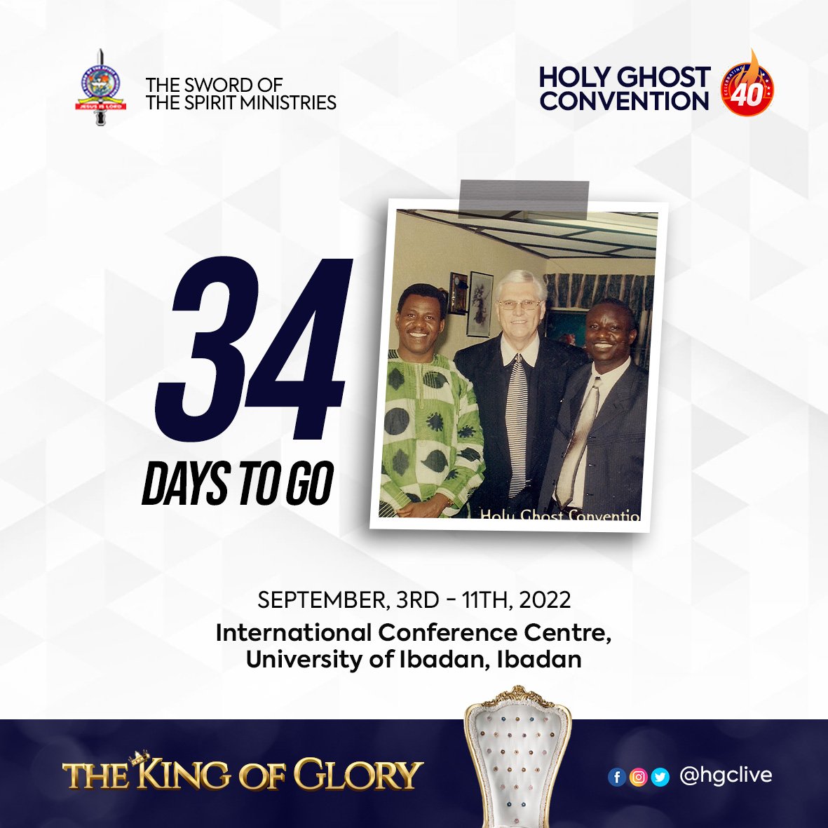 HGClive's tweet photo. Behold, among men, is the dwelling place of the King of Glory
They shall be His people
And He shall be their Lord and God!

It's 34 days to go. The King of Glory is set to dwell among His people!

#TbHGC
#AnticipateHGC22 https://t.co/tuZkDN16Tc