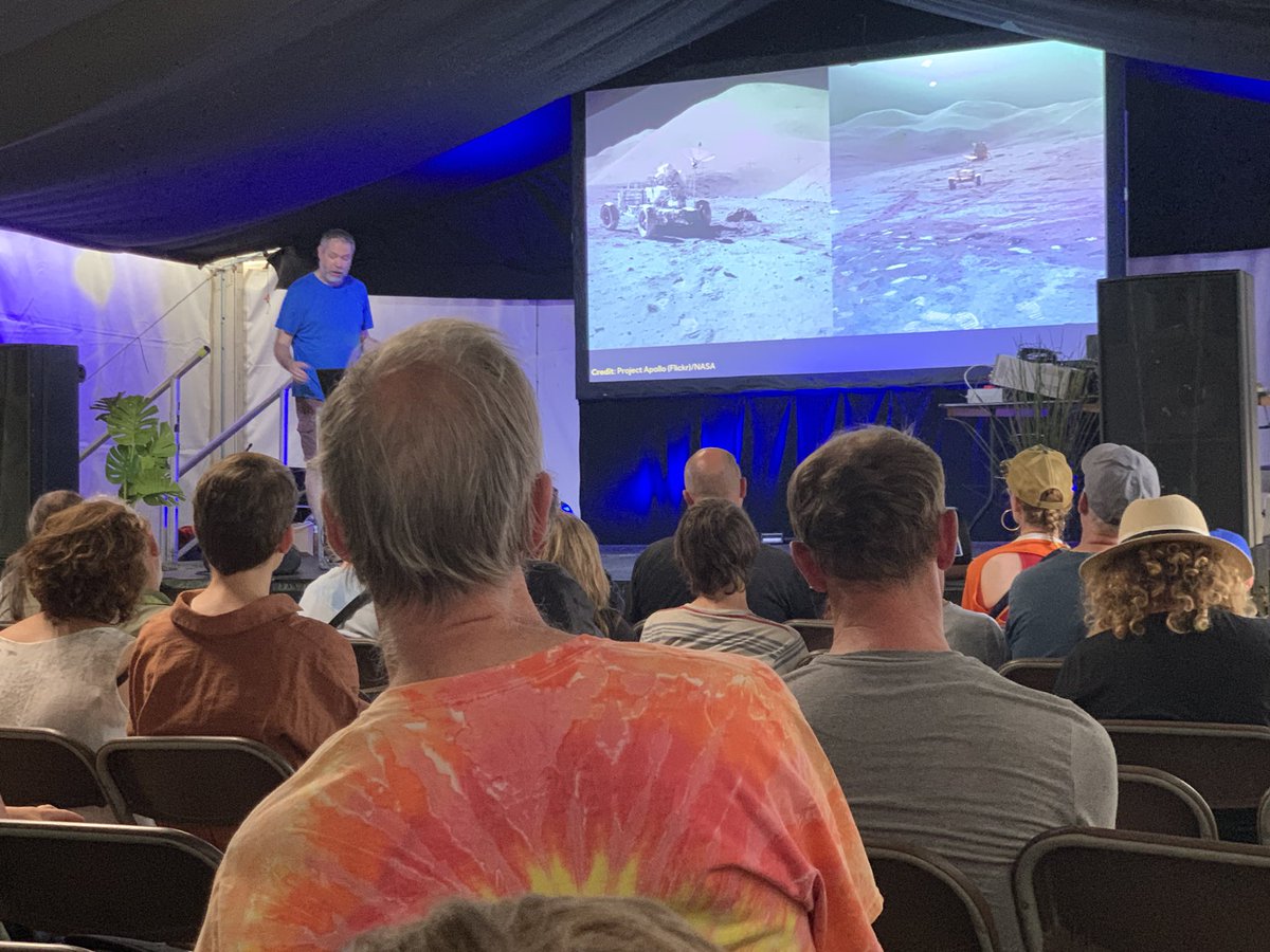 Lancaster’s Chris Arridge takes us from the Moon to the outer planets via the #WorldOfPhysics at #WOMAD2022