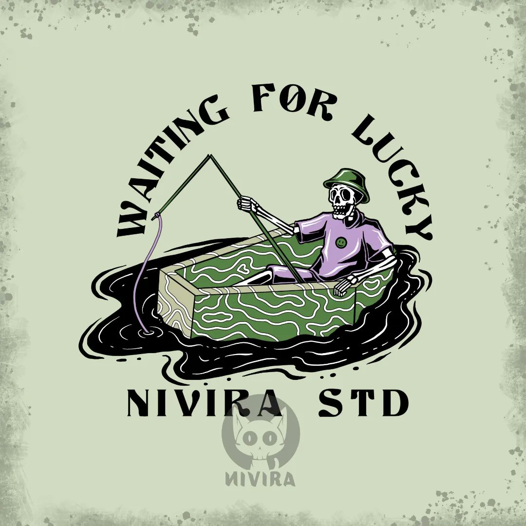 nivira_studio's tweet photo. "WAITING FOR LUCKY" 
AVAILABLE FOR SALE
Colour and text can be changed
Let' Contact me

#illustration #apparel #supplyco #tshirt #tshirtdesign #vintagedesign #artwork #skull #teesdesign #branddesign #retrodesign #clothingbrand #clothing #clothingline #fishing #fishingdesign https://t.co/eI4uIdU9EX