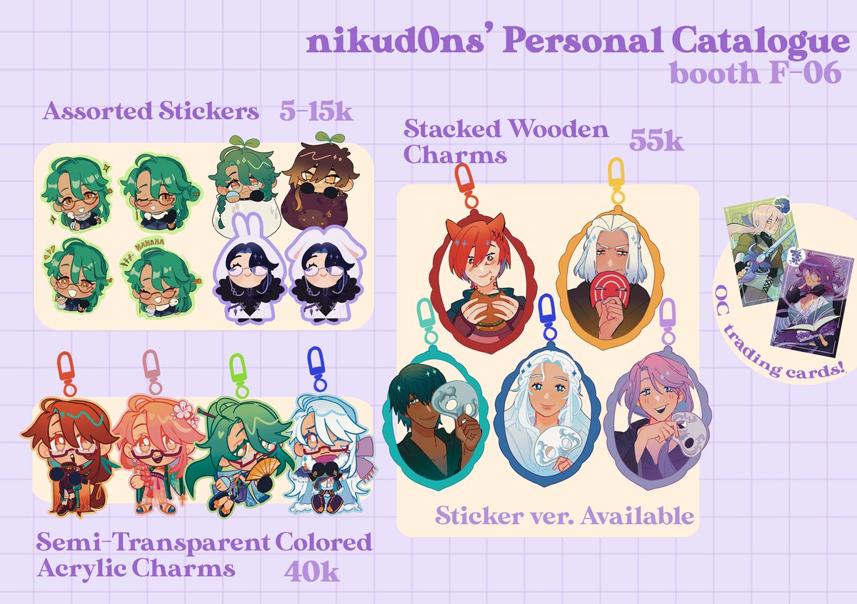 my personal catalogue for #comifuro15! i'll be w my pals over at F-06 🤩

no p.o but you can DM to book a purchase :] 
