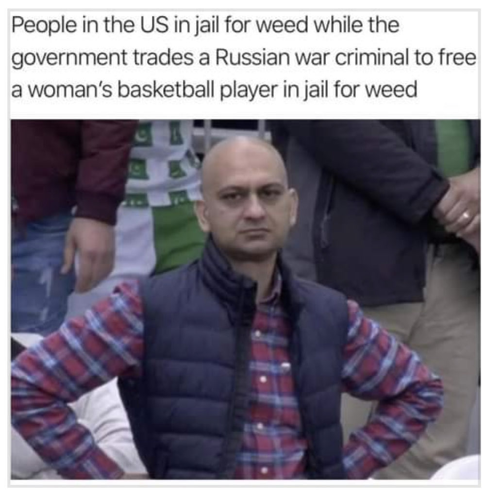 Maybe free some people in jail for weed here too?