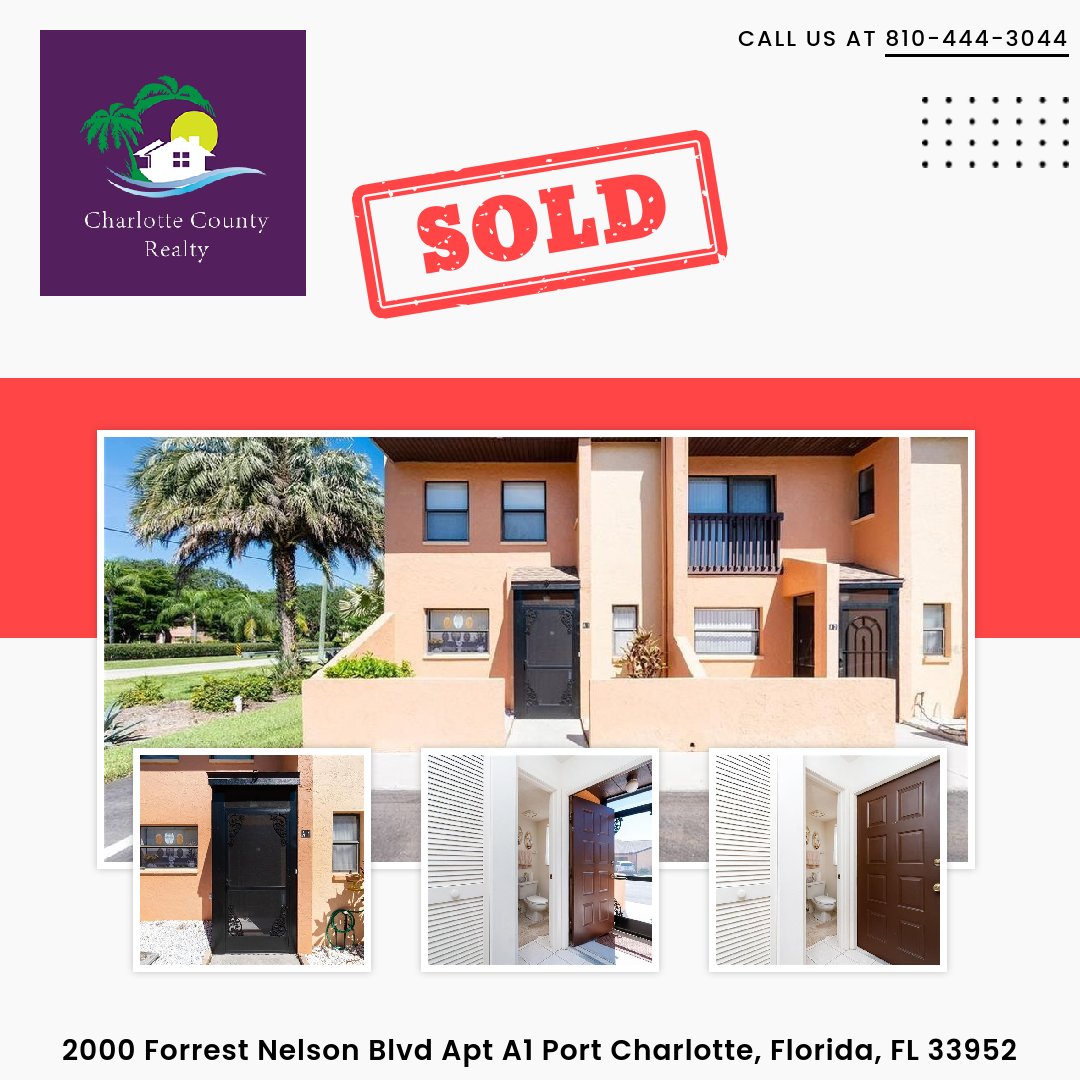 That's our favorite four-letter word: SOLD!Sold within few days of listing.Congratulations to our clients! #realestateagent #realestate #homeforsale #dreamhome  #PortCharlotteRealtor