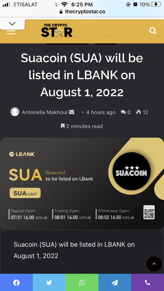 suacoinofficial (@suacoinofficial) on Twitter photo 