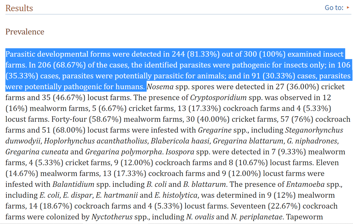 Mouthy_Indian's tweet photo. @Jenna60930115 @danilo3been @theflowernurse Good find!
So a 30.33% chance of eating a bug with a human parasite.

We will still have to deal with the #BugBurger selfies tho. https://t.co/F6EeYoQc8v