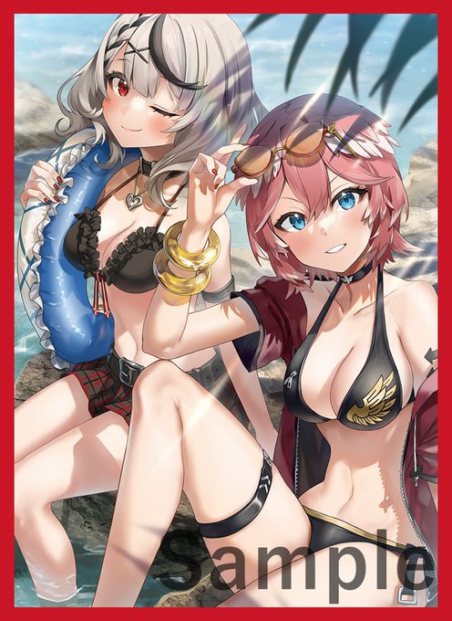 C100/コミケ/エアコミケ新作情報
「クロヱルイ」のスリーブとプレイマットになります。イラストは岐兎こるた様(@kito_koruta)になります! 