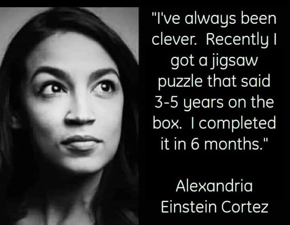 JackArnett11's tweet photo. your daily dose of AOC🤣🤣🤣🤣🤣🤣🤣🏴‍☠️ https://t.co/zVjbzO8Ule