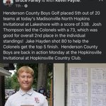 Photo by Henderson County Sports Report 🏀⚾️🏈⚽️🥎🏃‍♂️ (@SportsReportHC)