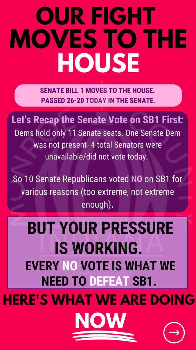 MonroeCountyNOW's tweet photo. Yesterday was awful, but we are not defeated! Our focus moves to the House, and we are making our voice heard to our Reps.
Our fight continues! Join us NOW: https://t.co/Zjg8sLWKhs
#BandOffIndiana #JoinInJuly https://t.co/BiFwYvjETQ