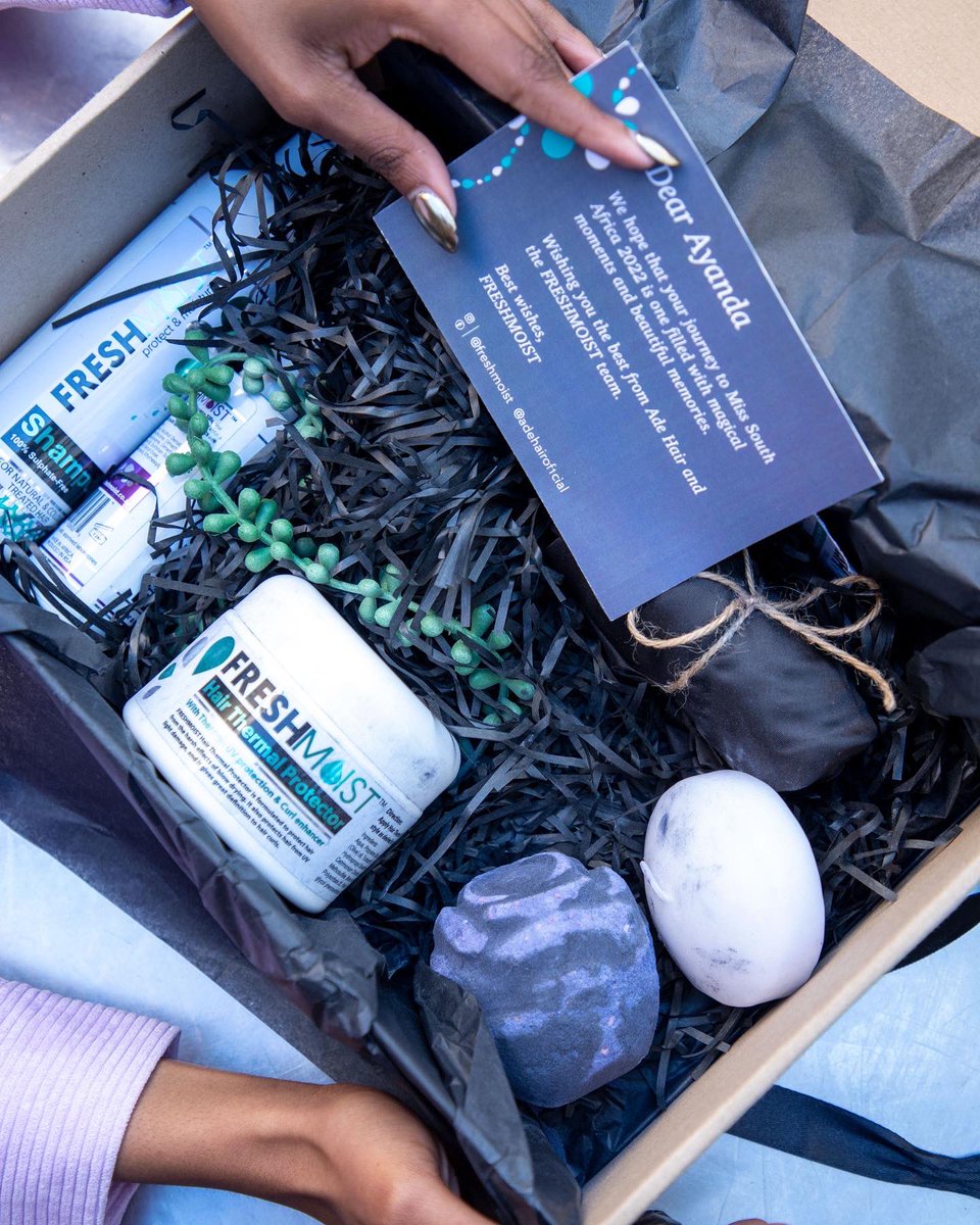 ayanda_thxbethe's tweet photo. Time really flies! Just yesterday I submitted my entry video and now I’m about to head back for final pageant week. Thank you so much @adehairofficial and @freshmoist for helping me remove one more stress off of my list - hair care! Really enjoying my products, https://t.co/6pjU3EH3Nj