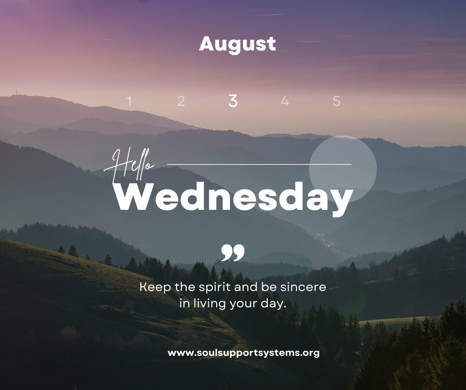 Soulsupportsys's tweet image. Good Morning!

We hope you are having a splendid week thus far! Did you catch our Wednesday Silent Meditation? 

If not, no worries! You can find our previous meditations here: 

soulsupportsystems.org/mm2022

#SilentMeditation #SoulSupport #Wednesday