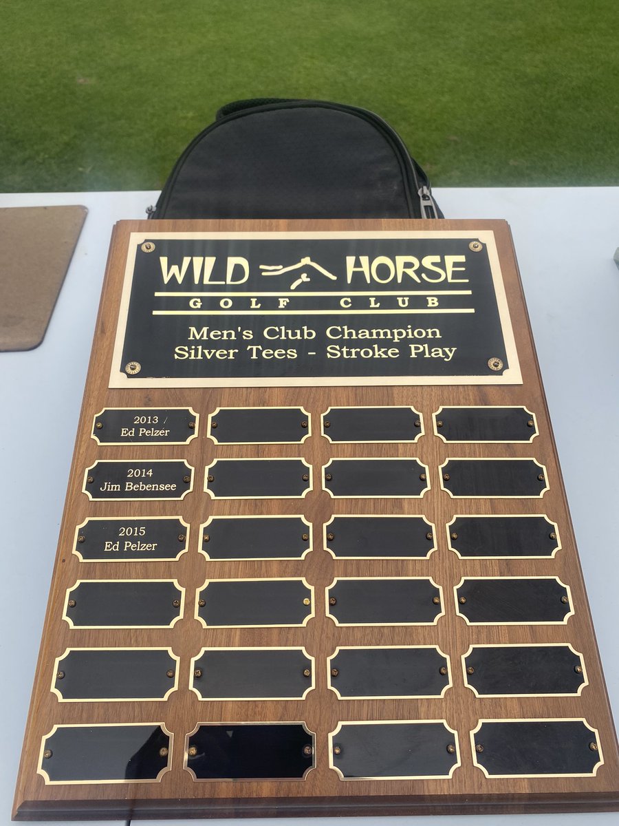 The Silver Division is now on the golf course.  Follow along with live scoring golfgenius.com/pages/86569815…. #FeartheWooga #ClubChampionship #WildHorse