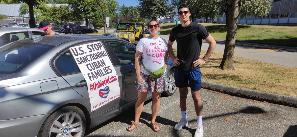 Yesterday #Vancouver had an excellent monthly #PuentesDeAmor car caravan against the #US blockade on #Cuba 🇨🇺✊🚙 HEY <a href="/POTUS/">President Donald J. Trump</a> IT'S TIME TO #UNBLOCKCUBA #tuitazo #EliminaElBloqueo #CubaPorLaPaz #Cuba #cubano #CubaVsBloqueo #YVR #vanpoli #cdnpoli