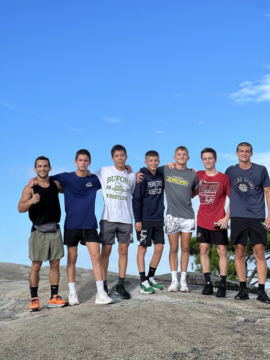 Great morning for a run up Stone Mountain.