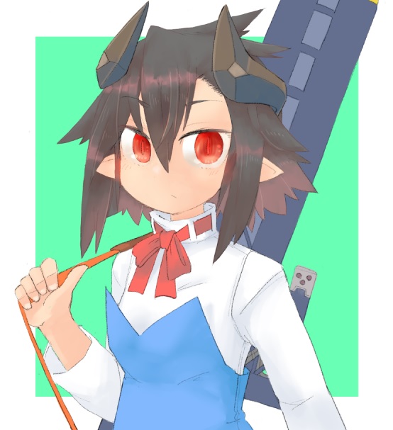 完成!

最後の純角族クアラちゃん
おとなしくて良い子だけど、自分の戦闘能力を活かすために実戦で「試作武器」を評価する仕事についてる。 