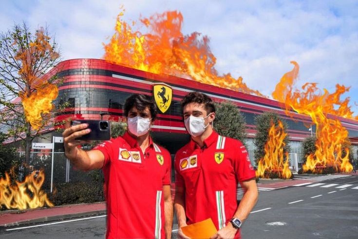 AbrilAMartinez's tweet photo. Carlos and Charles after the race https://t.co/Enb97CCDHF