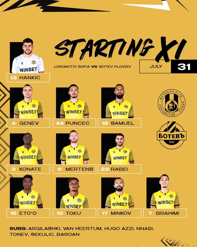 socceralgeria3's tweet photo. M #Brahimi et #Rabei titulaires vs Lokomotiv Sofia #TeamDZ https://t.co/wmyKtx3qbI