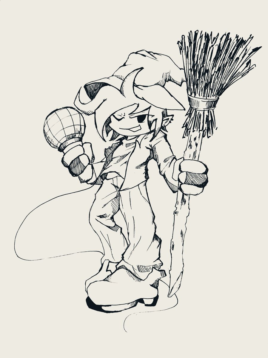 Remda_4M's tweet image. The quality of the painting I drew before was little disappointing, so I drew another one! 😊 #FNFJSidesArts