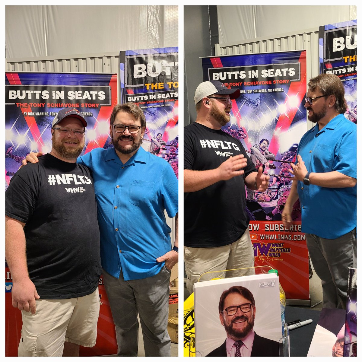 RollTideBen716's tweet photo. So cool to meet "The Voice of Our Childhood " @tonyschiavone24 . What a wonderful person. @WHWMonday #STARRCASTV #NFLTG https://t.co/5NH8VHwXV3