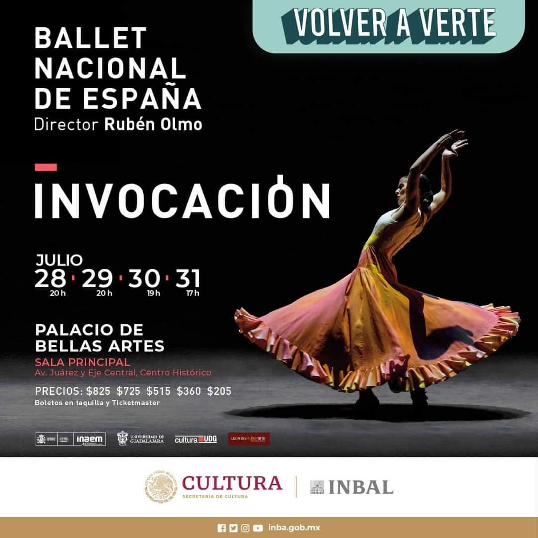 alefrausto's tweet photo. Hoy es un buen día para asombrarse con lo mejor de la danza en escenarios de 🇲🇽. La gran @ElisaCarrilloC y amigos presenta su gala @danzatlan con “Bolero” de Maurice Béjart. Y en @PalacioOficial cierra su gira el @balletnacional de 🇪🇸 con un magnífico programa #LaCulturaUne https://t.co/bN37C51oP5