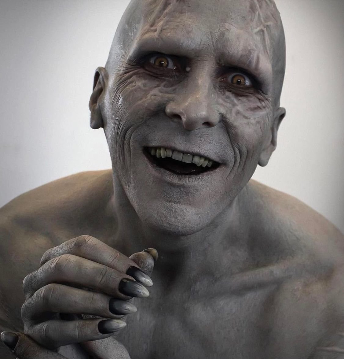CinemaDrive_'s tweet photo. Christian Bale’s Gorr makeup test for #ThorLoverAndThunder ⚡️ https://t.co/t8rpdYqilG