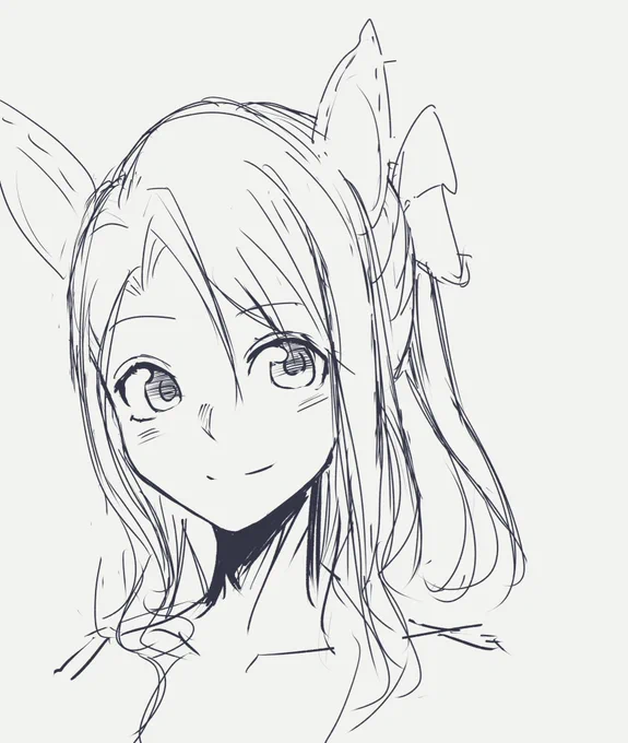 #キングのヘアアレンジ妄想
 ①ポニテ 