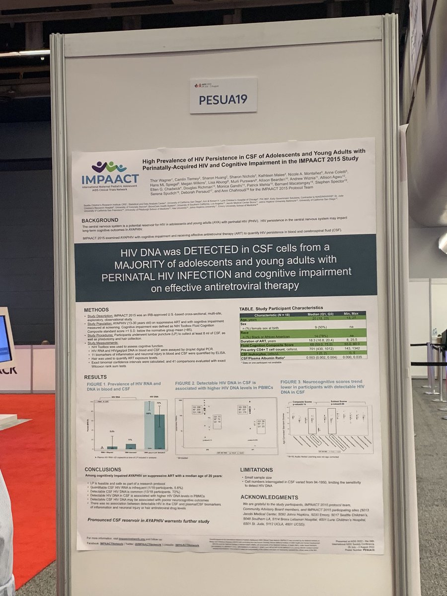 Ann Chahroudi MD, PhD (@annchahroudi) on Twitter photo If you are in Montreal for #AIDS2022 come for a chat at my poster on the IMPAACT 2015 study today 3:30pm (track A #19). Here’s a handy photo map to find it (2nd floor). <a href="/iasociety/">IAS - the International AIDS Society</a> If you are in Montreal for #AIDS2022 come for a chat at my poster on the IMPAACT 2015 study today 3:30pm (track A #19). Here’s a handy photo map to find it (2nd floor). <a href="/iasociety/">IAS - the International AIDS Society</a>