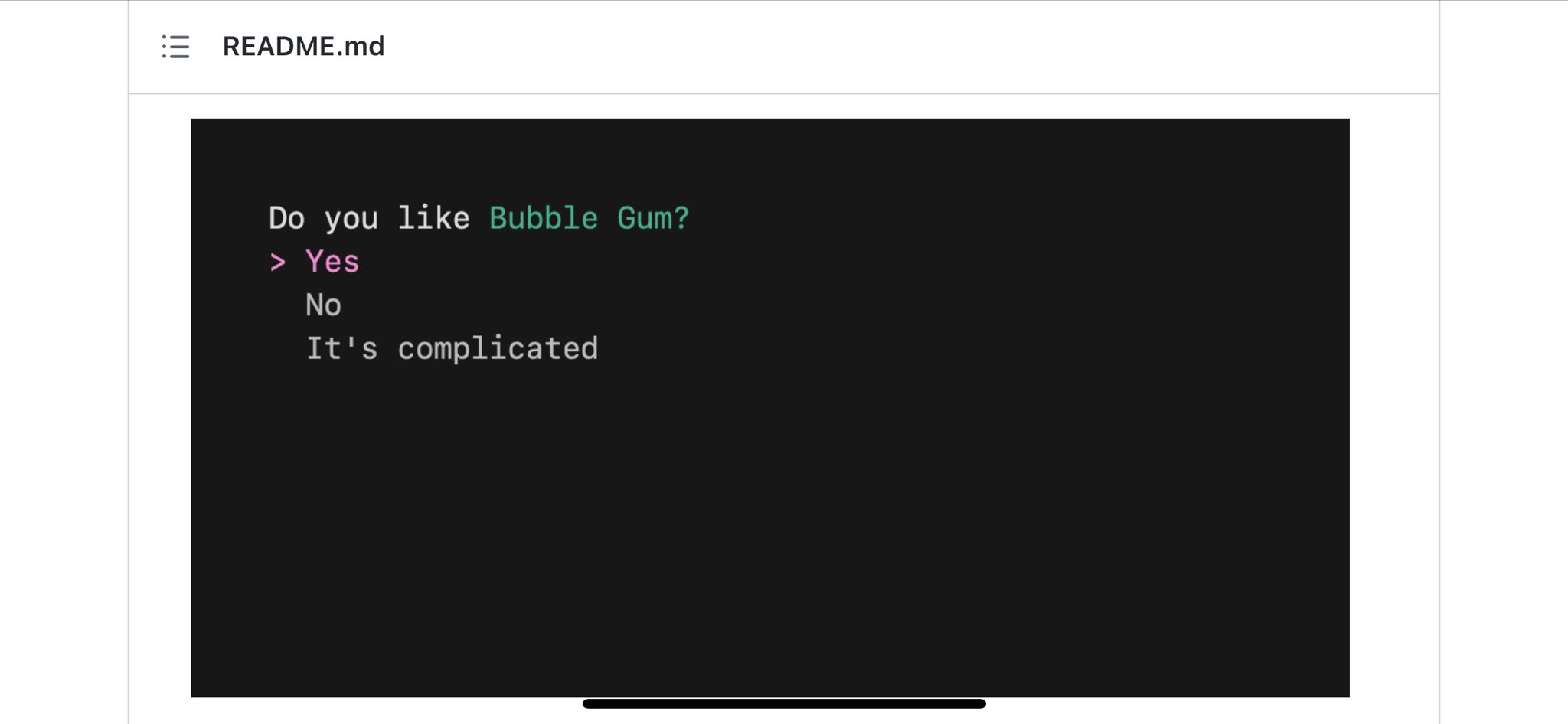 a frame of the first movie shot soon after it asks, do you like Bubble Tea?