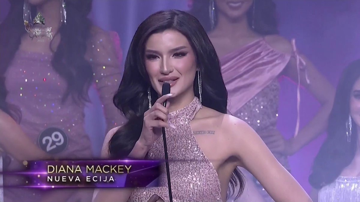 <a href="/josiahvantonio/">Josiah Antonio</a> Binibini No. 35 Diana Mackey (Nueva Ecija) enters Binibining Pilipinas 2022 Top 12. #BbPilipinas2022 | via <a href="/josiahvantonio/">Josiah Antonio</a>