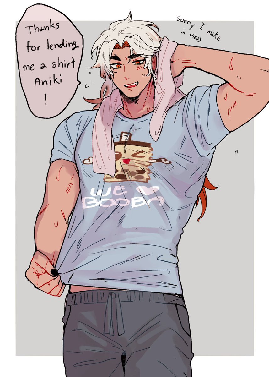 Ayaitto modern au/boyfriend's shirt 