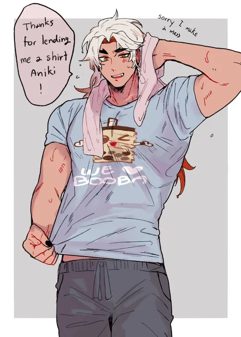 Ayaitto modern au/boyfriend's shirt 