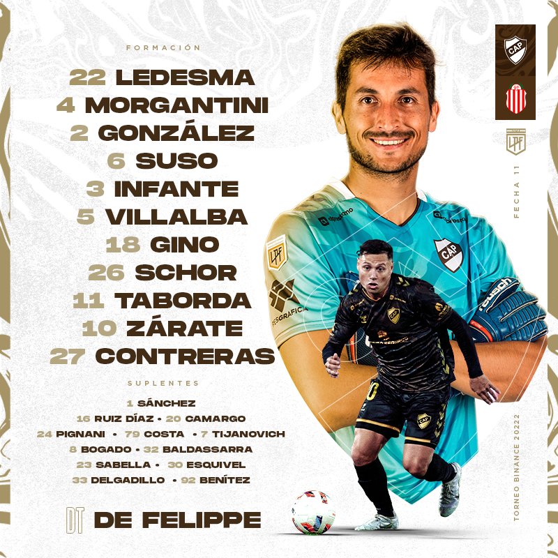 caplatense's tweet photo. #TorneoBinance 🏆 ¡Equipo confirmado! ✅

🙌🏻 Estos son los 1️⃣1️⃣ elegidos por Omar De Felippe para representar a la camiseta más linda 🤩

#VamosCalamares🦑 https://t.co/LYS3229jpb