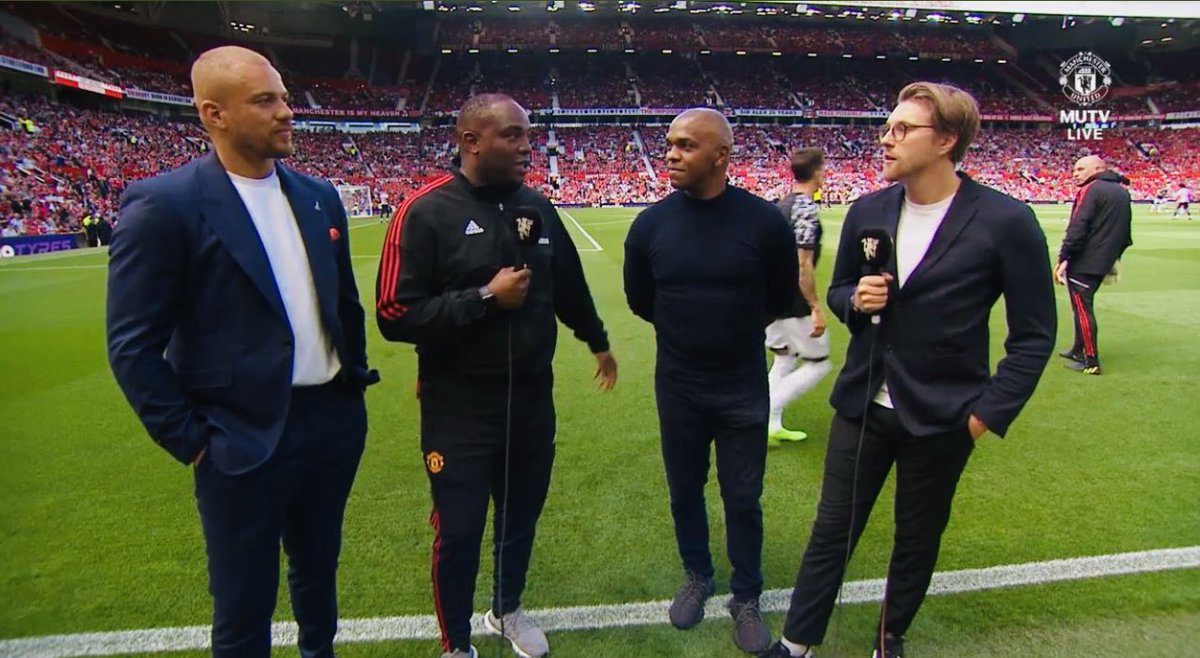 JermaineCraig07's tweet photo. I support Liverpool, so I can’t wish them too well, but seeing these two Kewtown and Hanover Park boys at Old Trafford, completely at home and deserving of being there, is beautiful. This is magic @bennimccarthy17 and Quinnie. Proud of you guys 🙌🏽 https://t.co/7jrRflVgSn