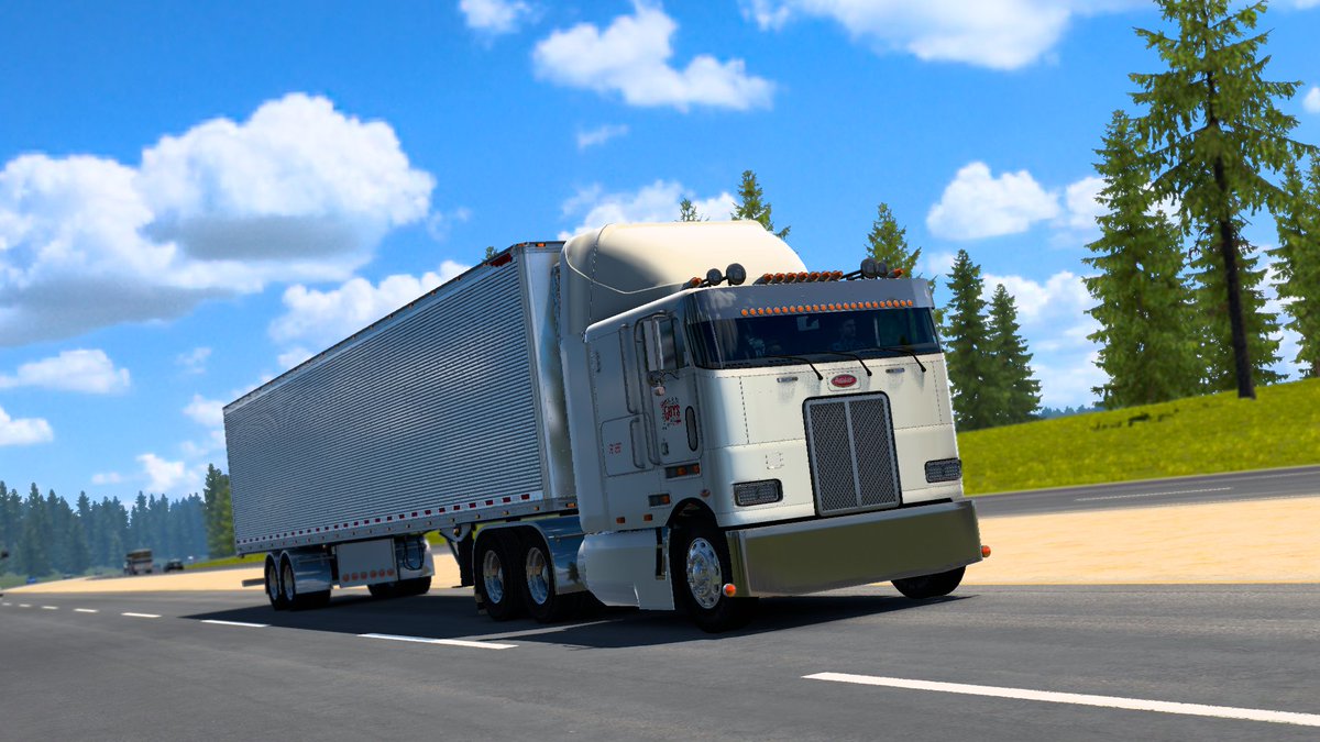 Darkfox_21's tweet photo. Puttin' in the miles. Good Guys Trucking featuring #byjonruda's Highway Killer, RVM 3500 & 362 Cabover. #ats #AmericanTruckSimulator #scs #scssoftware #w900 #peterbilt362 #ram3500 #cummins #detroitdiesel #series60 #ggt #goodguystrucking https://t.co/bgIXIf6VkC