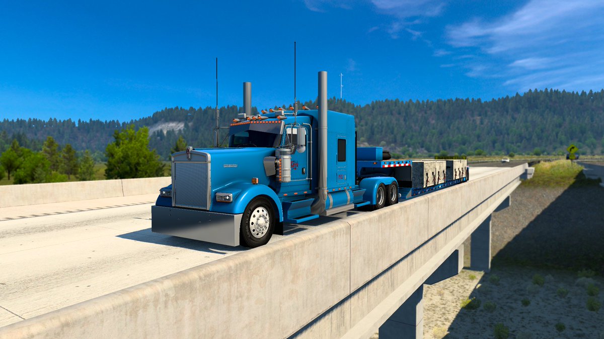 Darkfox_21's tweet photo. Puttin' in the miles. Good Guys Trucking featuring #byjonruda's Highway Killer, RVM 3500 & 362 Cabover. #ats #AmericanTruckSimulator #scs #scssoftware #w900 #peterbilt362 #ram3500 #cummins #detroitdiesel #series60 #ggt #goodguystrucking https://t.co/bgIXIf6VkC