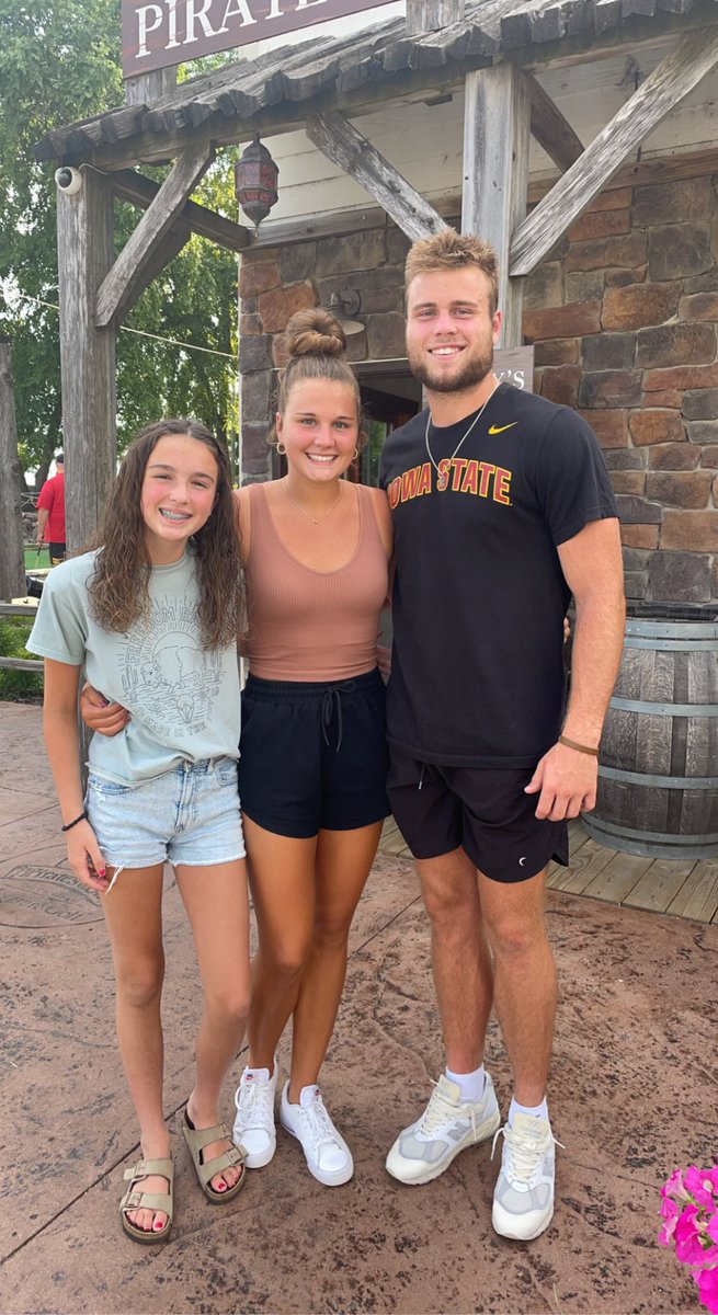 Quick family vacation to Okoboji before the football season starts. ❤️🥰