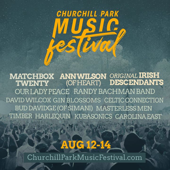 Churchill Park Music Guest List Giveaway!
You and a friend could be 'on the list!' Enjoy free tickets to all three events Aug 12-14. To enter, tag who you're taking in the comments, like, and share! Stay tuned a random winner will be announced Thursday, Aug 4th! www.churchillpark